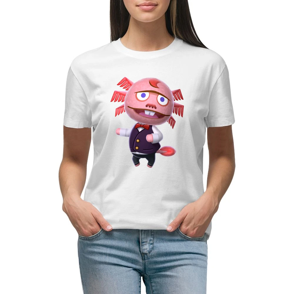 Dr Shrunk From Animal Crossing Nintendo Character Video Game Premium Women Ladies T-shirt