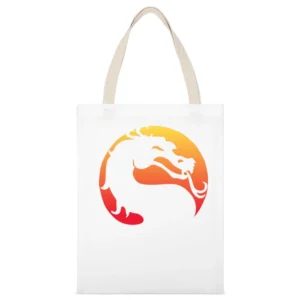 Dragon the mythology serpent White Canvas Tote Shopping Bag