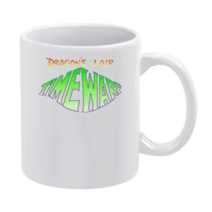 Dragon's Lair Timewarp Video Game Retro 80s White Mug