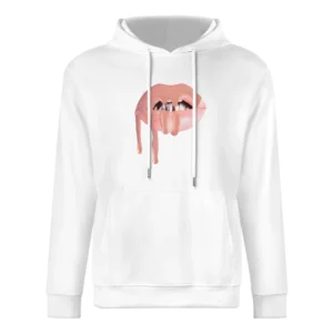 Dripping Lips Popular Lipstick Makeup Graphic Celebrity Tee Shirt European Size Men Hoodie