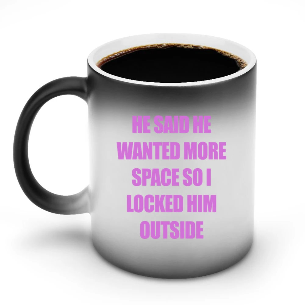 Dump Him Addison Rae Funny Locked Him Outside Graphic Ladies Discoloration Mug