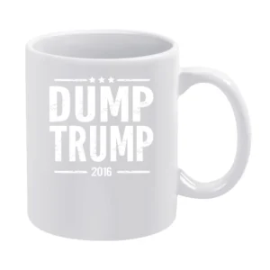 Dump Trump 2016 American US Political Election Graphic White Mug
