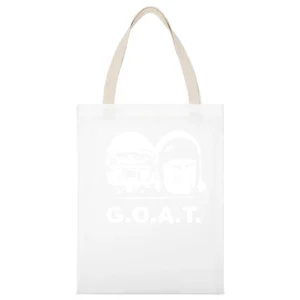 Dynamic Duo Tom Brady Bill Belichick Goat New England Football White Canvas Tote Shopping Bag