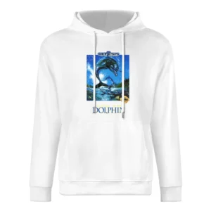 Ecco The Dolphin Sega Genesis Old School Retro Video Game Fan Distress European Size Men Hoodie