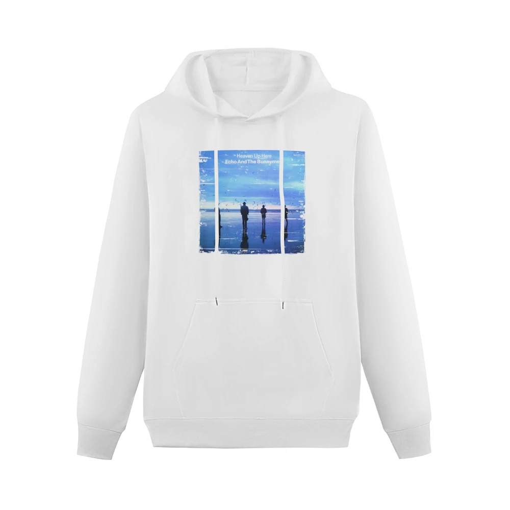 Echo And The Bunnymen Heaven Up Here Album Cover Distressed Image T Sh Men Hoodie With Pocket