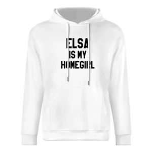 Elsa Is My Homegirl Fun Frozen Graphic Tee Shirt European Size Men Hoodie