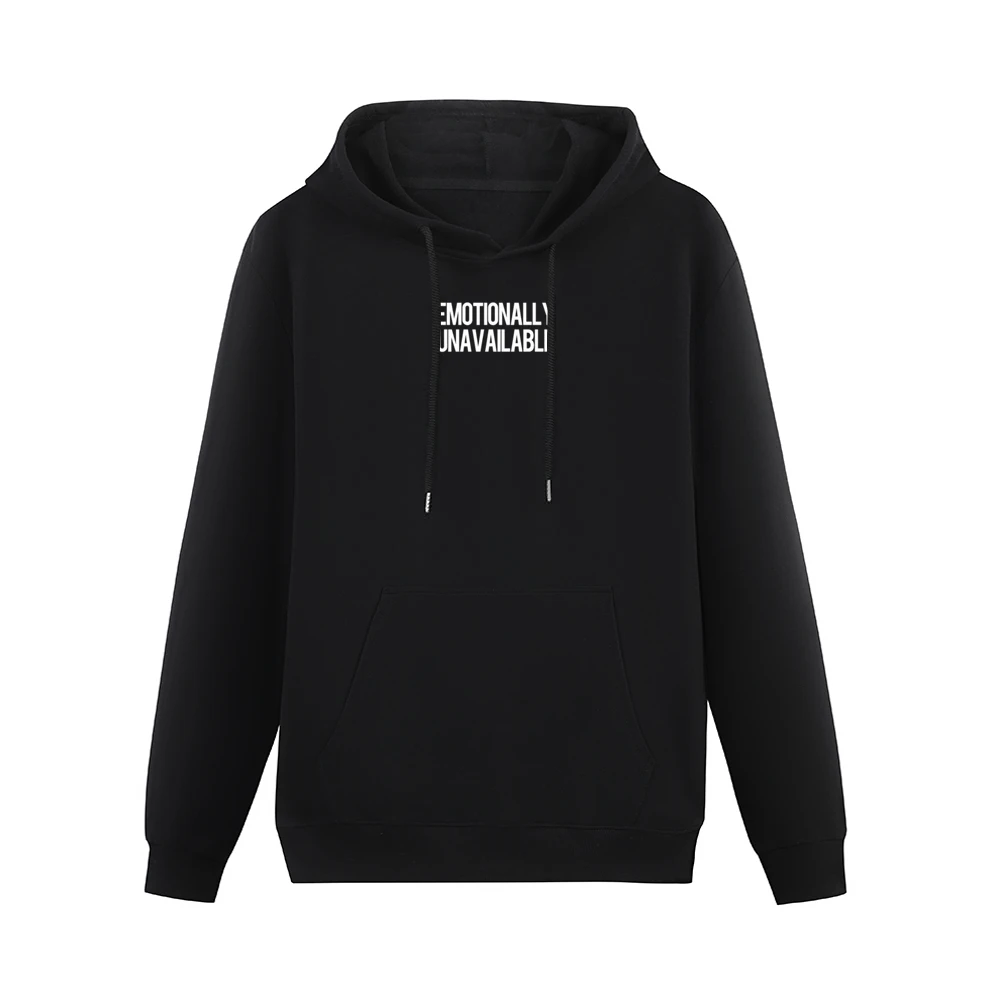 Emotionally Unavailable Celebrity Kelly Rowland Cool Fun Urban Graphic Men Hoodie With Pocket