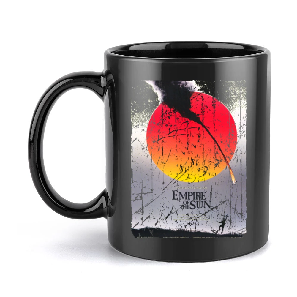 Empire Of The Sun Movie Poster Retro Aged Look Black Mug