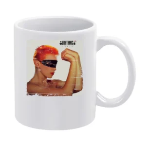 Eurythmics Touch Album Cover Distressed Image White Mug