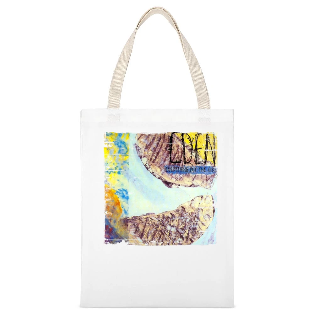 Everything But The Girl Eden Album Cover Distressed Image White Canvas Tote Shopping Bag
