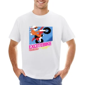 Excitebike Nes Nintendo Old School Retro Video Game Fan Distressed T S Asian Size Men T-Shirt