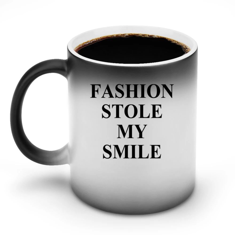 Fashion Stole My Smile Victoria Beckham Celebrity Style Graphic Model Discoloration Mug
