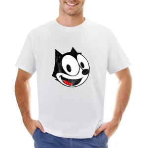 Felix The Cat Fun Vintage Style Distressed Retro Tv Show Graphic T Shi Asian Size Men T-Shirt