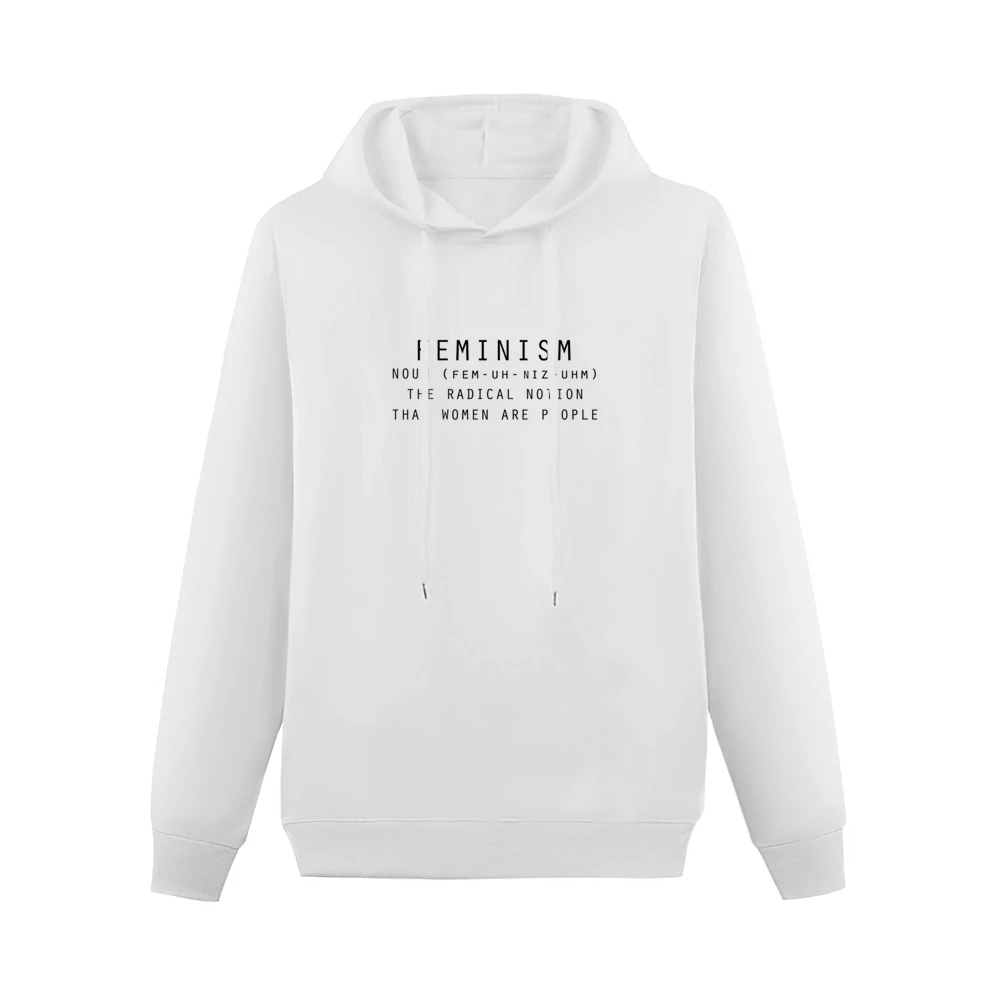 Feminism Noun Dictionary Fun Women Are People Definition Cool Graphic Men Hoodie Without Pocket