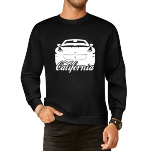 Ferrari California Front Grill Car Lover Silhouette Graphic European Size Pullover Sweater