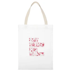 Fight The Dead Fear The Living Tshirt White Canvas Tote Shopping Bag