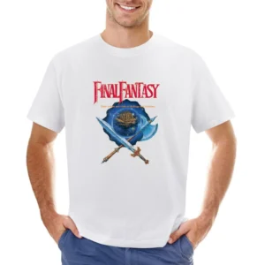 Final Fantasy Nes Nintendo Old School Retro Video Game Fan Distressed Asian Size Men T-Shirt