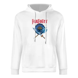 Final Fantasy Nes Nintendo Old School Retro Video Game Fan Distressed European Size Men Hoodie