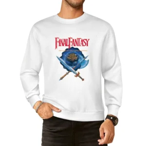 Final Fantasy Nes Nintendo Old School Retro Video Game Fan Distressed European Size Pullover Sweater