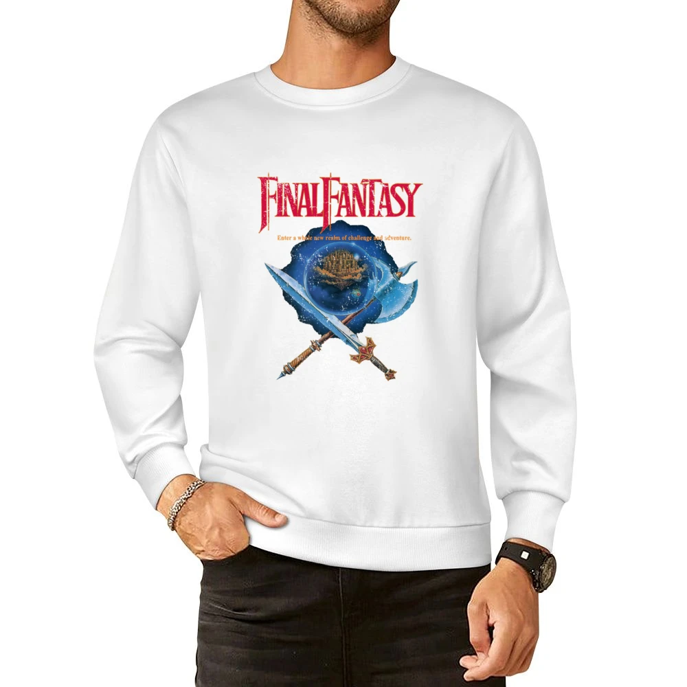 Final Fantasy Nes Nintendo Old School Retro Video Game Fan Distressed European Size Pullover Sweater