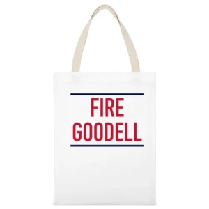Fire Roger Goodell American Football Commissioner White Canvas Tote Shopping Bag