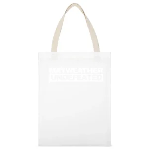 Floyd Mayweather Undefeated Conor Mcgregor Tko Money Fight Boxing T Sh White Canvas Tote Shopping Bag