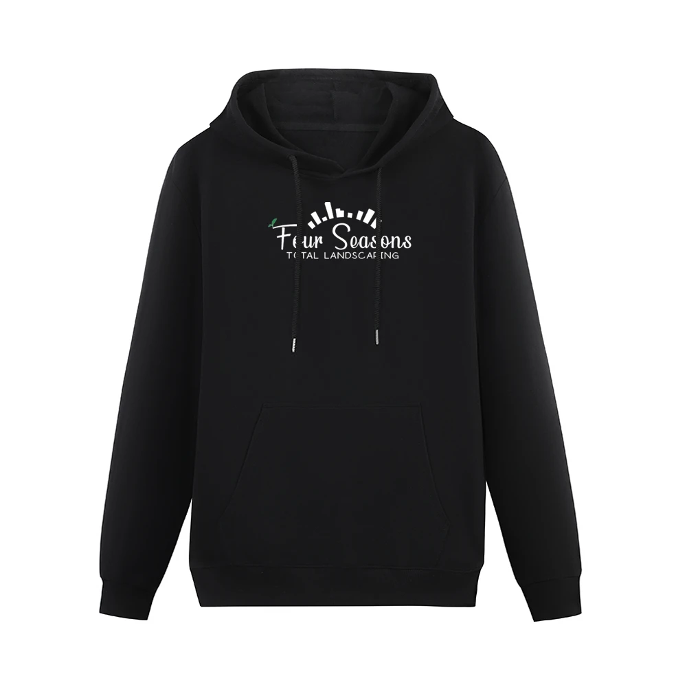 Four Season Total Landscaping Funny Trump Press Conference Black T Shi Men Hoodie With Pocket