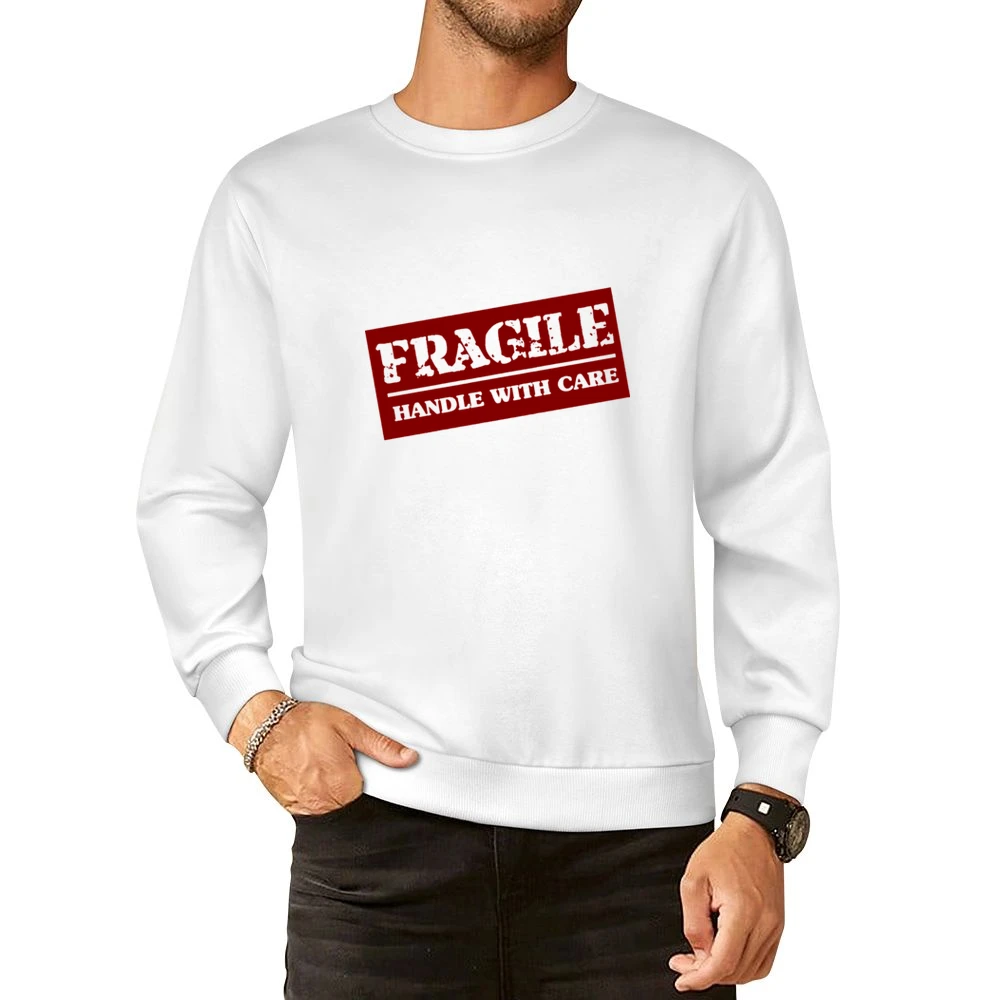 Fragile stamp - handle with care European Size Pullover Sweater