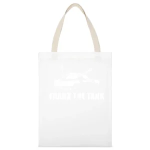 Frank The Tank Old School Funny White Canvas Tote Shopping Bag