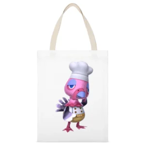 Franklin From Animal Crossing Nintendo Character Video Game White Canvas Tote Shopping Bag