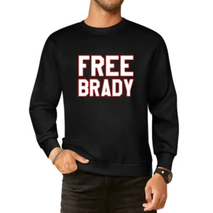 Free Brady Fun Popular Football Suspension New England European Size Pullover Sweater