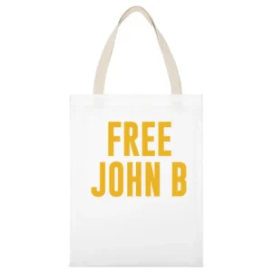 Free John B Outer Banks Popular Netflix Tv Show Graphic White Canvas Tote Shopping Bag