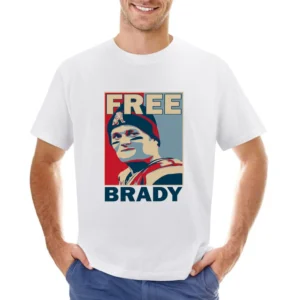Free Tom Brady Fun New England Football Suspension Hope Style Graphic Asian Size Men T-Shirt