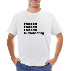 Freedom Is Enchanting Fun Popular Uzi Vert Graphic Music Urban Hip Hop Asian Size Men T-Shirt