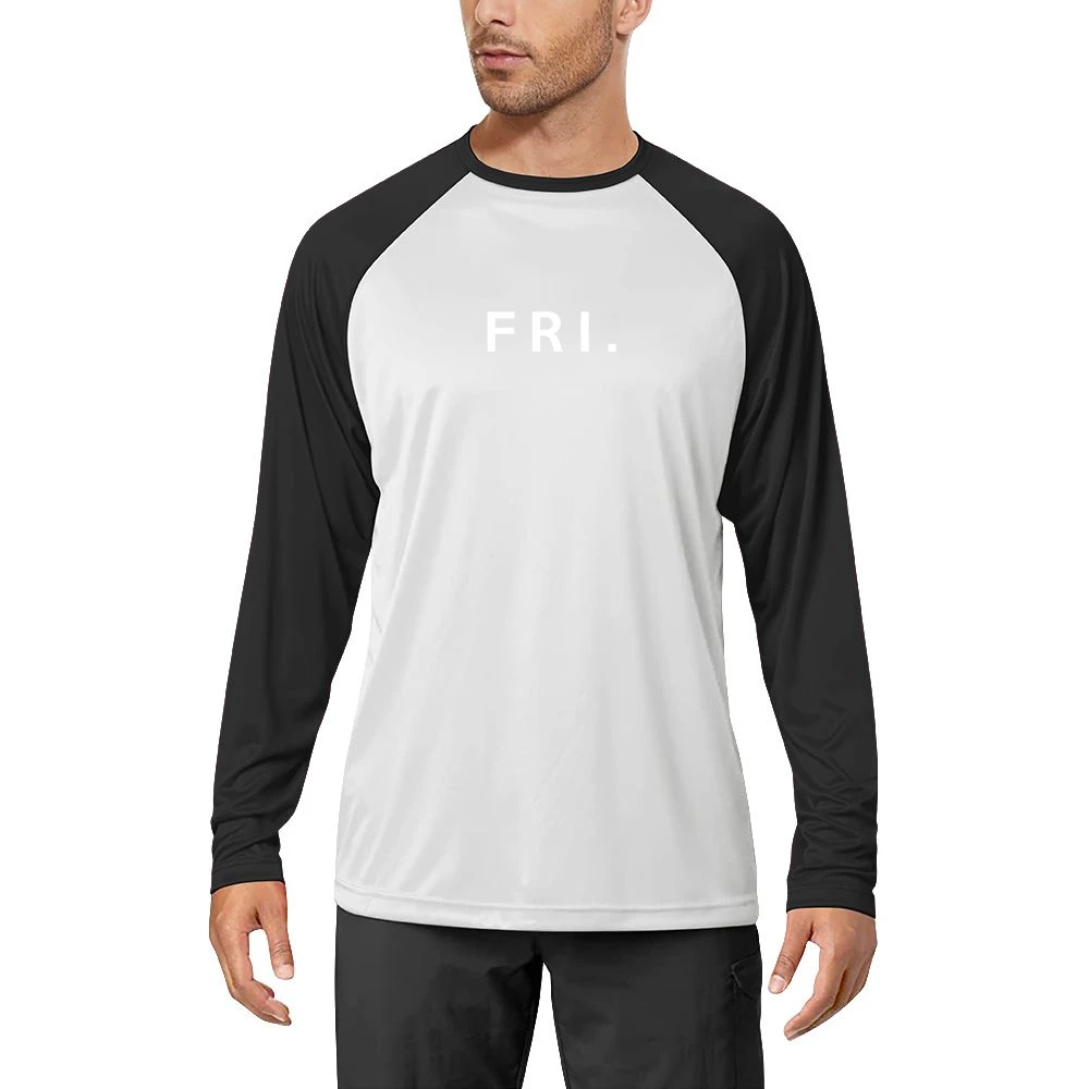 Friday Fun Short Form Days Of The Week Popular Graphic Men Long Sleeve T-Shirt