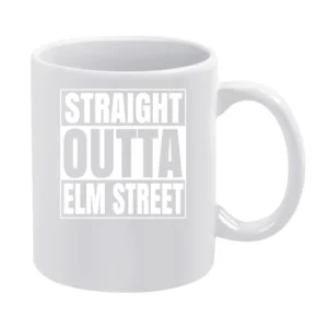 Friday The 13th Straight Outta Elm Street Tshirt White Mug