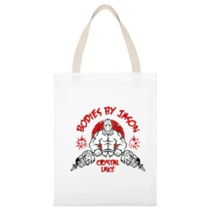 Friday the 13th - Body by Jason White Canvas Tote Shopping Bag