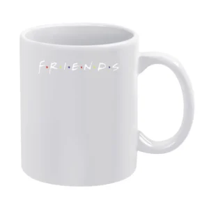 Friends Fun Cool Vintage Retro Tv Show Logo Graphic White Mug