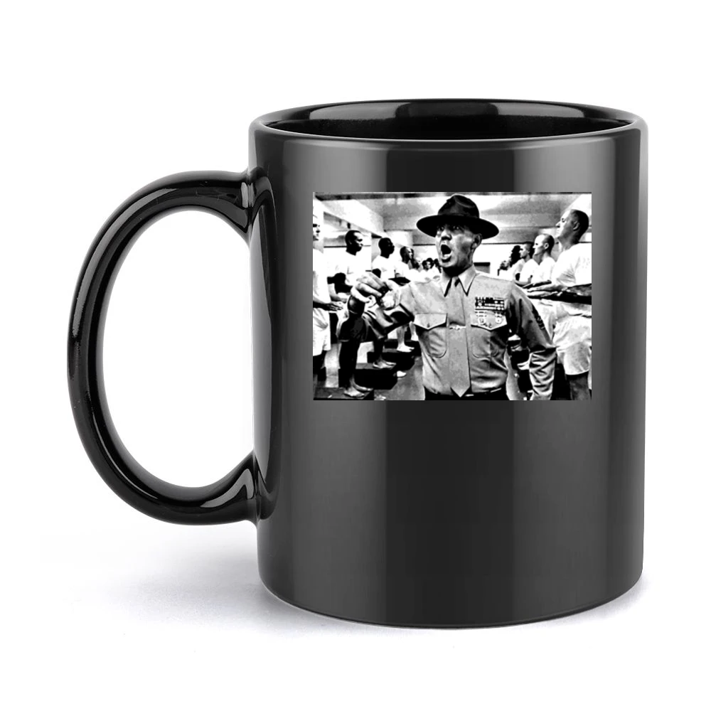 Full Metal Jacket Movie Sgt Hartman Black Mug