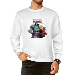 Fullmetal Alchemist Elric Brothers FMA Alphonse and Edward European Size Pullover Sweater