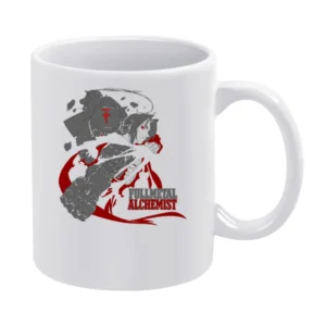 Fullmetal alchemist The Alchemist Elric brother Edward Alphones anime White Mug