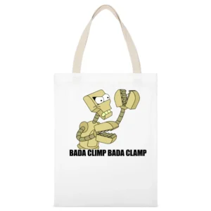 Futurama Clamps Bada Climp White Canvas Tote Shopping Bag