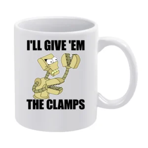 Futurama Clamps White Mug