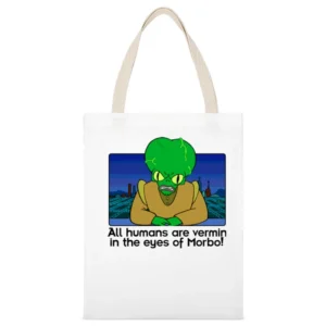 Futurama Morbo White Canvas Tote Shopping Bag