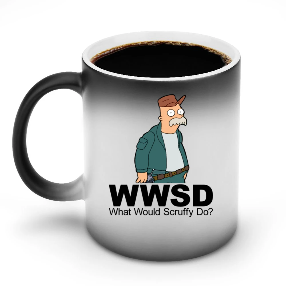 Futurama Scruffy The Janitor Discoloration Mug