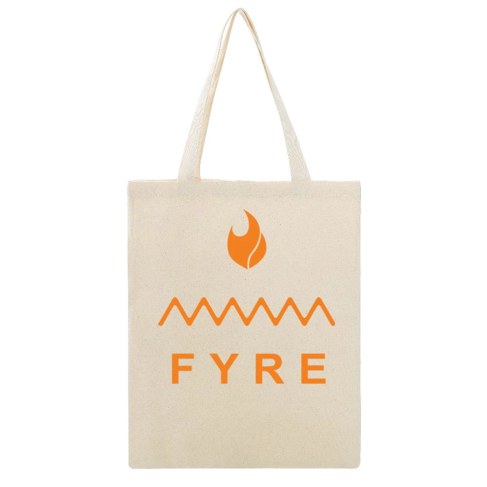 Fyre Festival Bahamas Music Beige Canvas Tote Shopping Bag