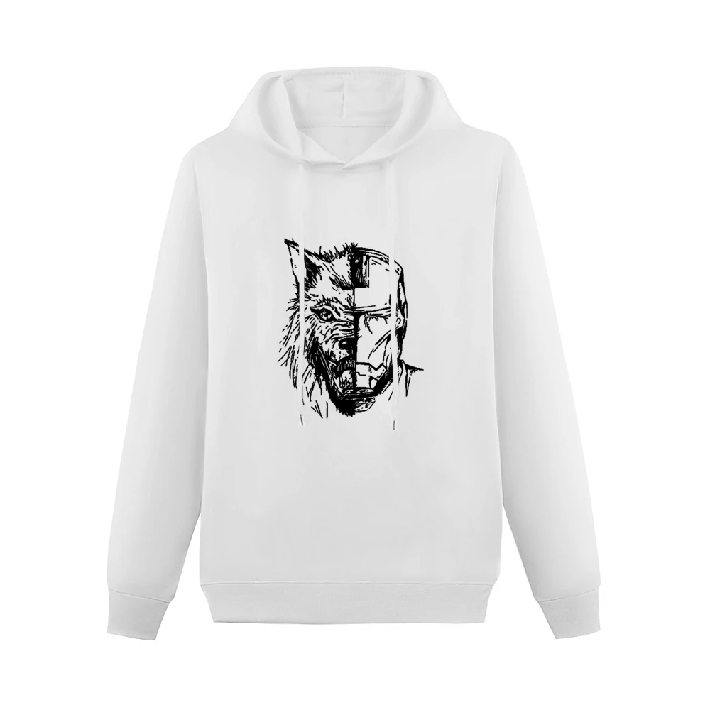 Game Of Thrones House Of Stark Wolf Tony Stark Ironman Half And Half F Men Hoodie Without Pocket