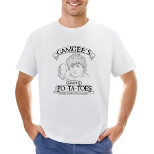 Gamgee's Famous Potatoes Funny Lord Of The Rings Parody Fan Asian Size Men T-Shirt