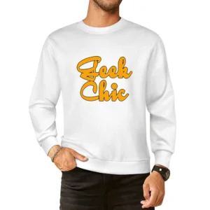 Geek Chick geeky show your self girls European Size Pullover Sweater