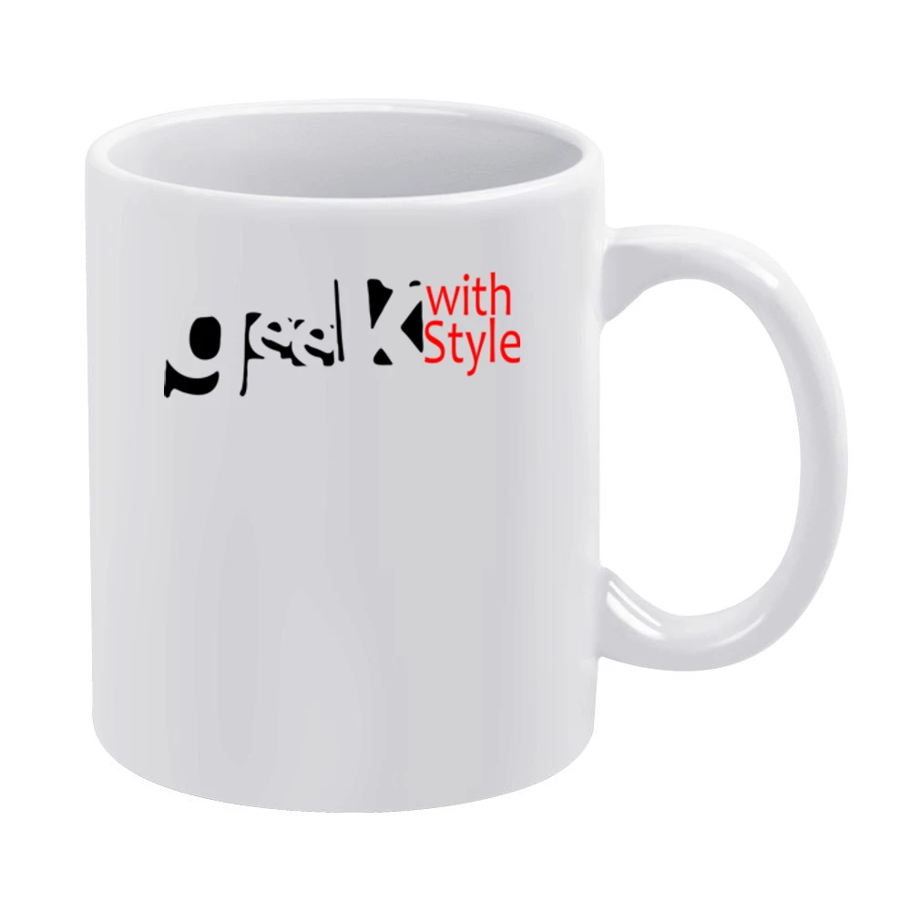 Geek with style White Mug